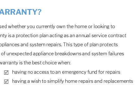 home warranty gage